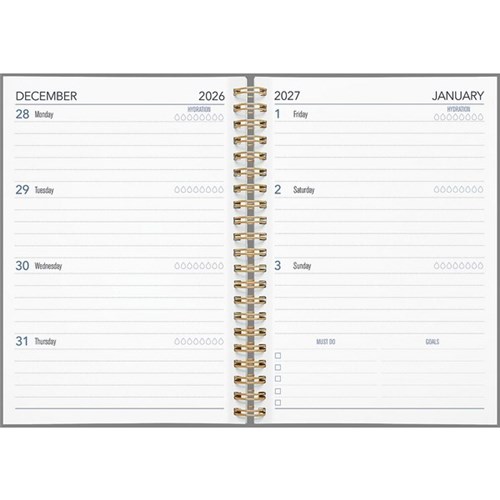 DIARY COLLINS A53 WEEK TO VIEW ENVIRO ASSORTED 2027