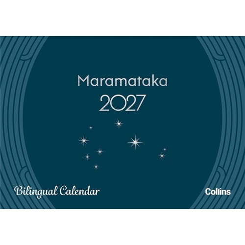 Collins Rosebank Wall Calendar A4 2027 Bilingual English/Maori