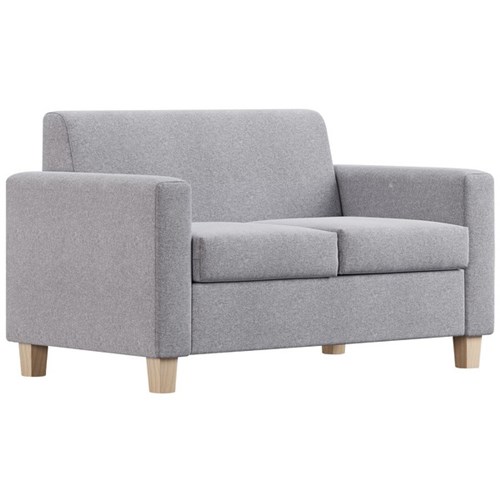 Cosmo 2 Seater Sofa Hawthorn Fabric/Silver
