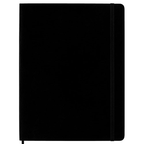 Moleskine Soft Cover Notebook Ruled 190x250mm Black 192 Pages
