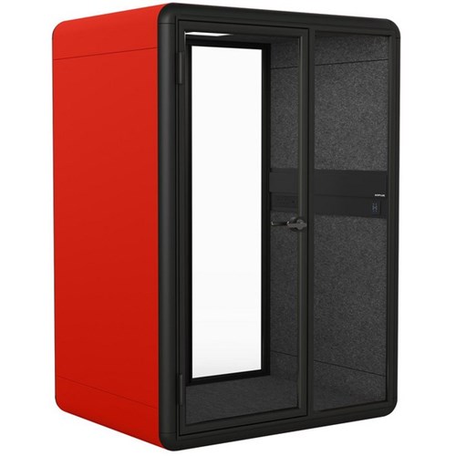 Koplus Kolo Midi Studio Booth 1600x2250mm Brick Red/Black/Dark Grey