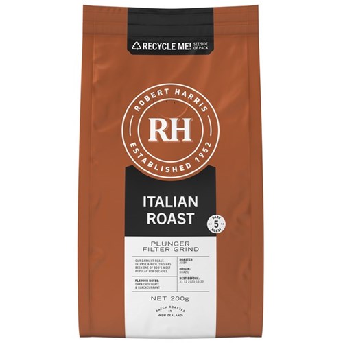 Robert Harris Italian Roast Plunger & Filter Coffee 200g
