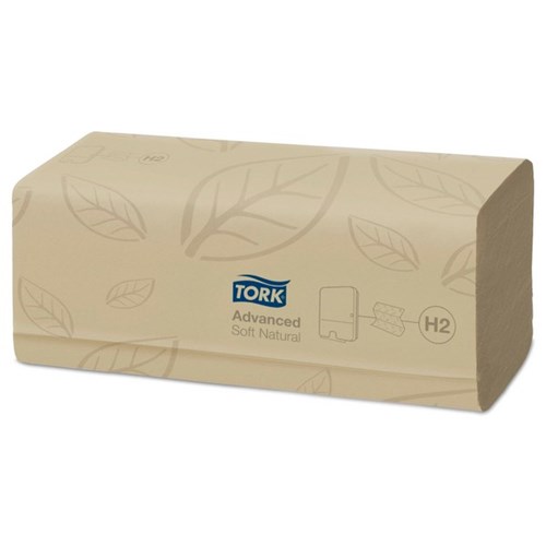 Tork H2 Xpress® Advanced Natural Multifold Hand Towel 2 Ply 130299, Carton of 21