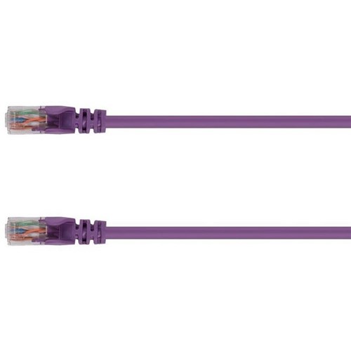Dynamix Cat6 UTP Patch Lead Cable 0.75m Purple