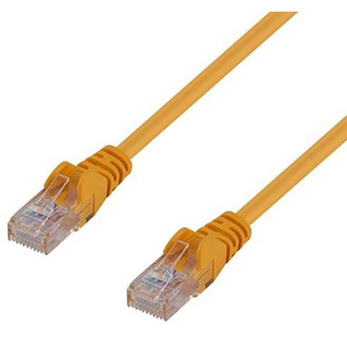 Dynamix Cat6 UTP Patch Lead Cable 1.5m Yellow