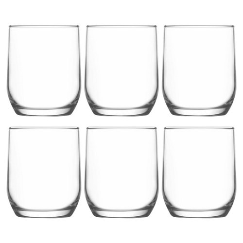 Lav Sude Short Glass Tumbler 315ml, Box of 6