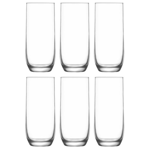 Lav Sude Tall Glass Tumbler 315ml, Box of 6