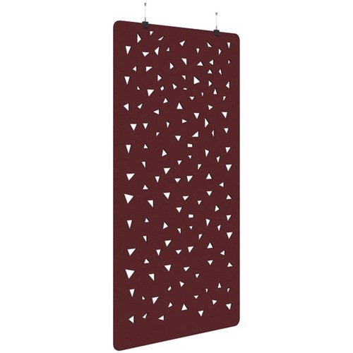 Fiord Acoustic Hanging Screen 1200x2250mm Shard Maroon