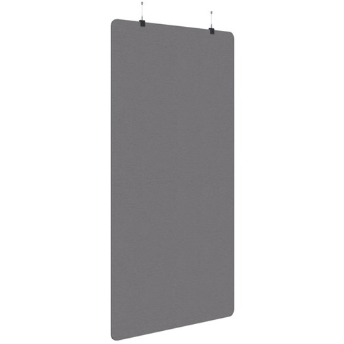 Fiord Acoustic Hanging Screen 1200x2250mm Plain Panel Grey