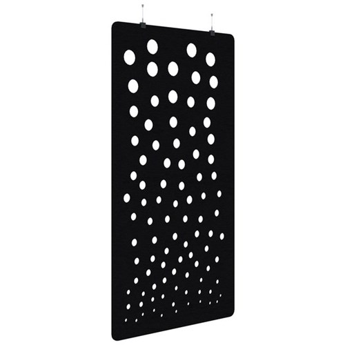 Fiord Acoustic Hanging Screen 1200x2250mm Bubble Black