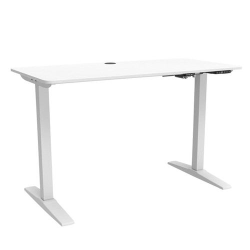 Mondo Lypta Electric Height Adjustable Desk & Mondo Zone Chair Bundle Unassembled White/Black
