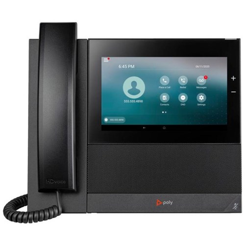 Poly CCX 600 Open SIP and PoE-enabled Business Media Phone Black