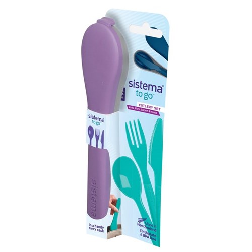 Sistema To Go Cutlery Assorted Colours Set
