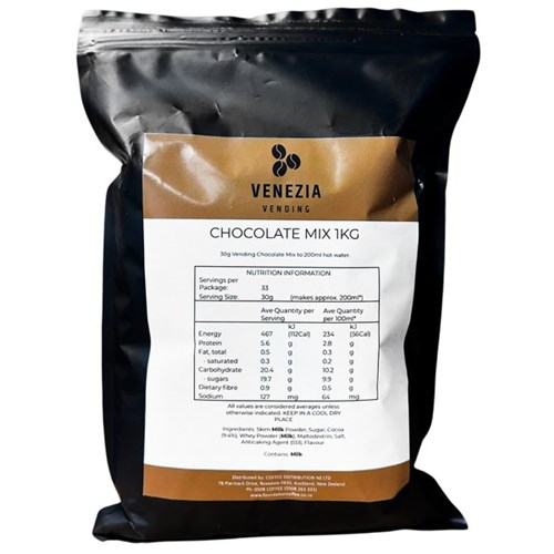 Venezia Hot Chocolate Mix Vending Machine Refill 1kg