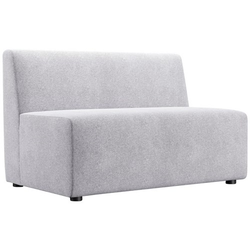 Comfy 2 Seater Hawthorn Fabric/Silver