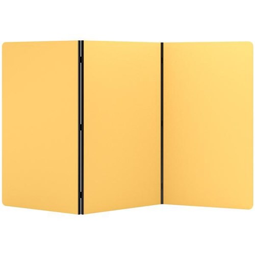 Boyd Visuals Freestanding Partition Screen 3 Panels 1000x1800mm Mustard