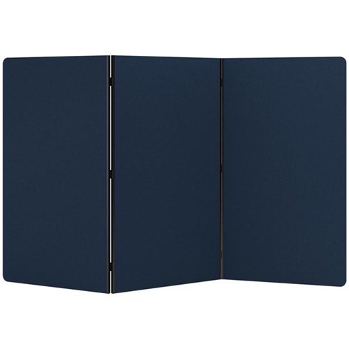 Boyd Visuals Freestanding Partition Screen 3 Panels 1000x1800mm Navy Peony