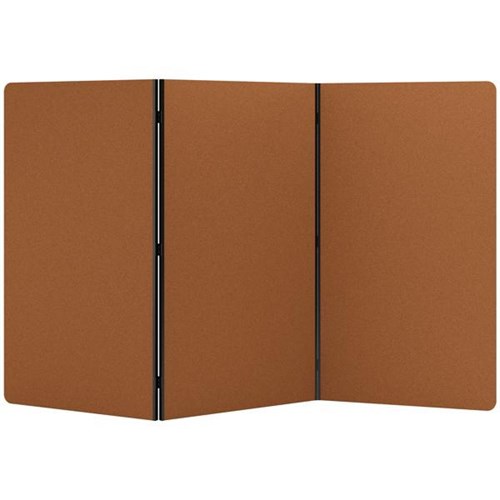 Boyd Visuals Freestanding Partition Screen 3 Panels 1000x1800mm Rust