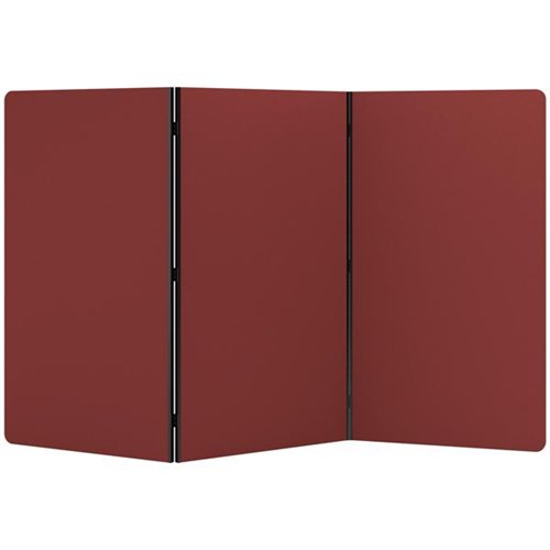Boyd Visuals Freestanding Partition Screen 3 Panels 1000x1800mm Wine