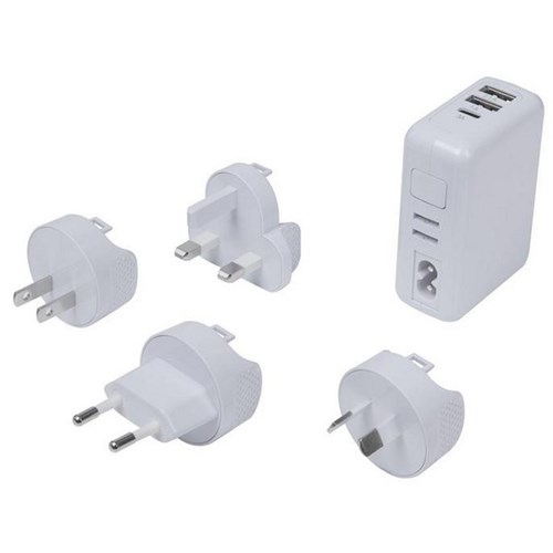 Jackson PTA7723 Worldwide USB Charger Travel Adapter