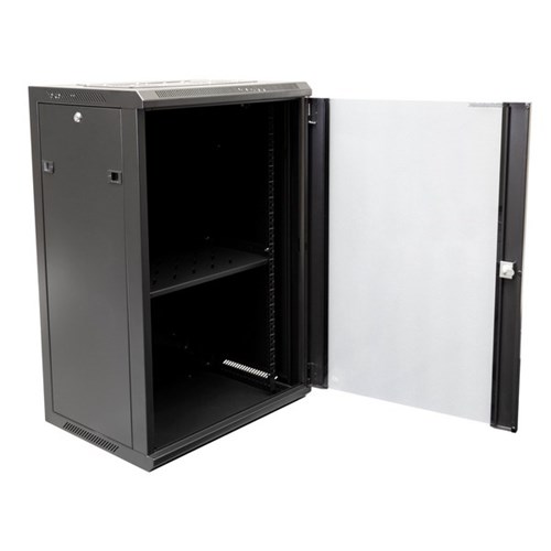 Dynamix 18RU Wall Mount Cabinet 450mm Deep Black