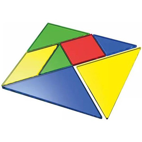 Transparent Tangrams, Set of 28