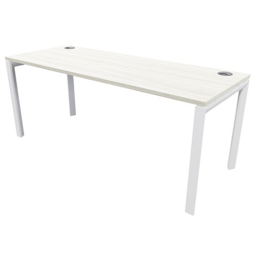 Novah Workstation Desk 1500x700mm Coastal Elm/White