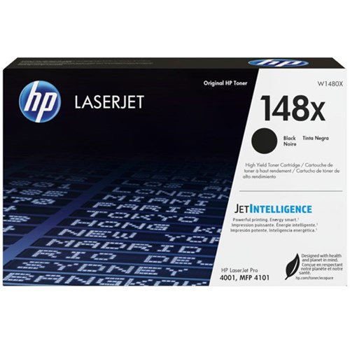 HP 148X Black Laser Toner Cartridge High Yield W1480X