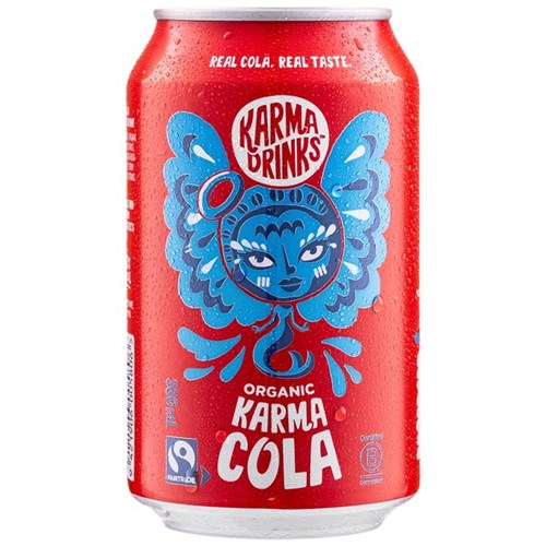 Karma Drinks Cola 330ml, Pack of 12