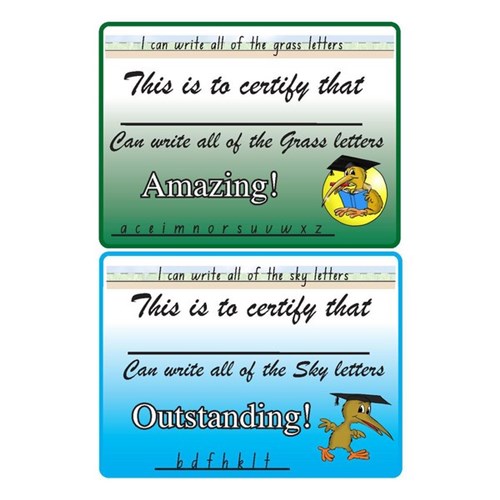 Clever Kiwi Ground, Grass, Sky Writing Exercise Book 24mm 32 Leaves