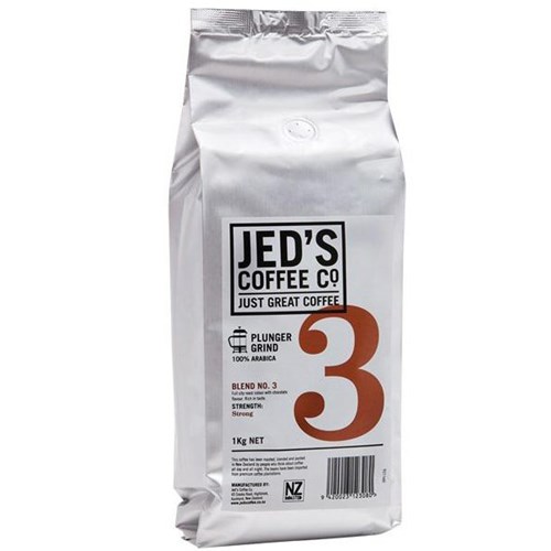 Jed's Coffee Co. No. 3 Strong Ground & Filter Coffee, 1kg