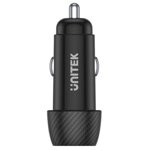 Unitek Car Charger 38W Dual USB Ports Black