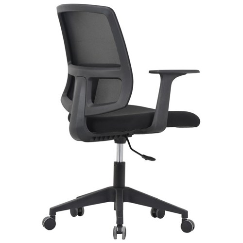 Buro Mondo Brook Office Chair Mid Back With Arms Unassembled Mesh/Black