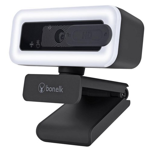 Bonelk Pro LED USB Web Cam 1080p Clip On Black