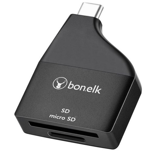 Bonelk USB-C to MicroSD SD Adapter Black