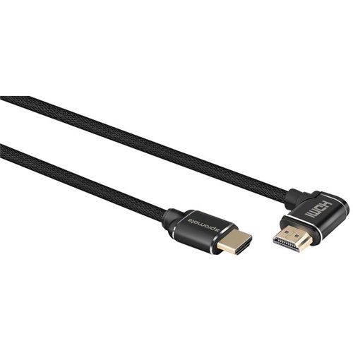 Promate 4K HDMI Cable With Right Angle Connector 5m Black