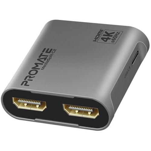 Promate HDMI Splitter With Dual HDMI Output