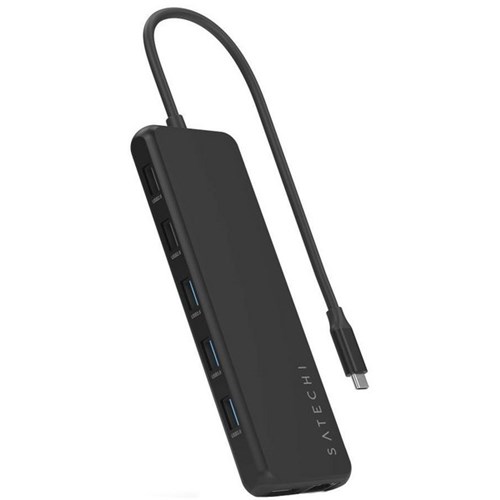 Satechi 13-in-1 USB-C Triple Display Multi-Port Adaptor Black