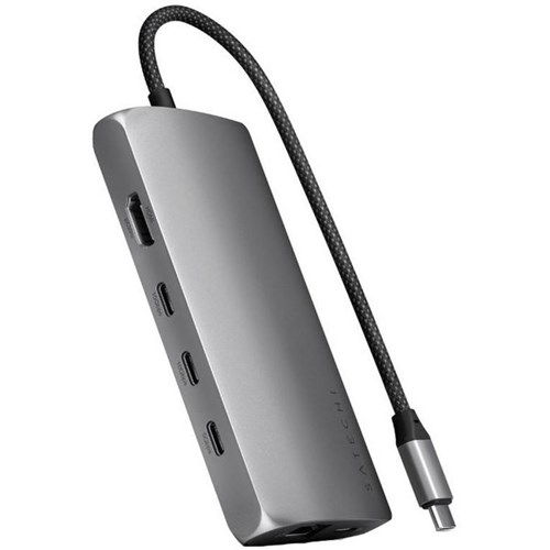 Satechi V3 USB-C Multi-Port Adapter 8K with Ethernet Space Grey
