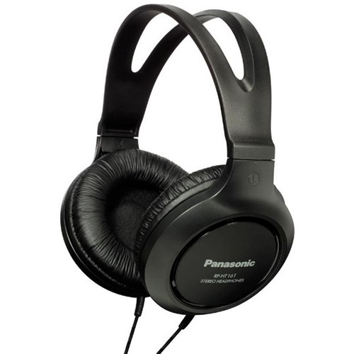 Panasonic RP-HT161 Wired Over Ear Headphones Black