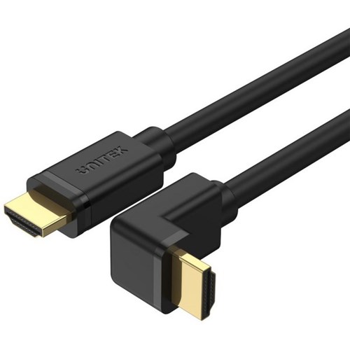 Unitek 4K HDMI 2.0 Right Angle Cable With 90 Degree Elbow 3m