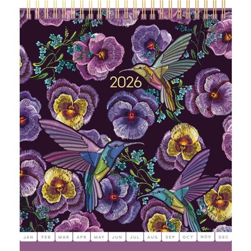 Collins Desk Calendar Top Opening 2026 Beautiful Blooms
