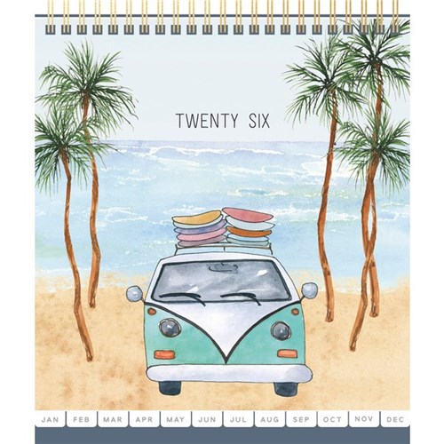 Collins Desk Calendar Top Opening 2026 NZ Bay