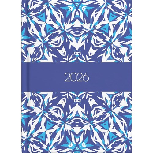 Collins A53 Diary A5 Week to View 2026 Kaleidoscope Assorted Designs