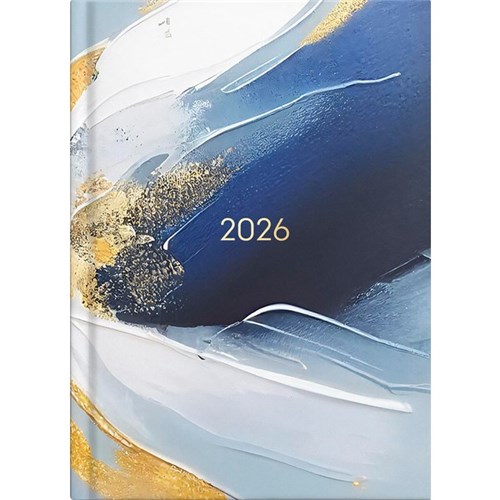 Collins A51 Diary Day Per Page 2026 Painterly Assorted Designs