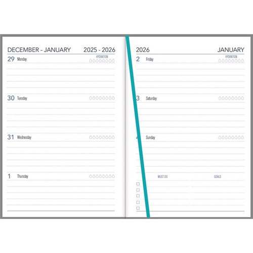 Collins A53 Diary A5 Week to View 2026 NZ Artist Assorted Designs