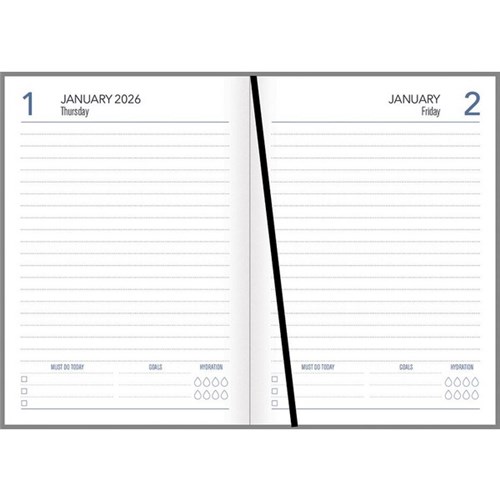 Collins A51 Diary A5 Day Per Page 2026 Vintage Peony