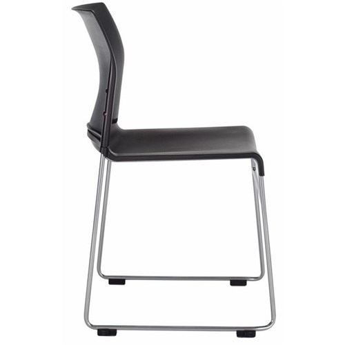 Buro Envy Visitor Chair Black/Silver (Min. Order Qty 4)