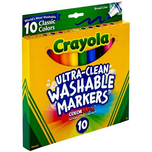 Crayola Broadline Classic Markers, Pack of 10