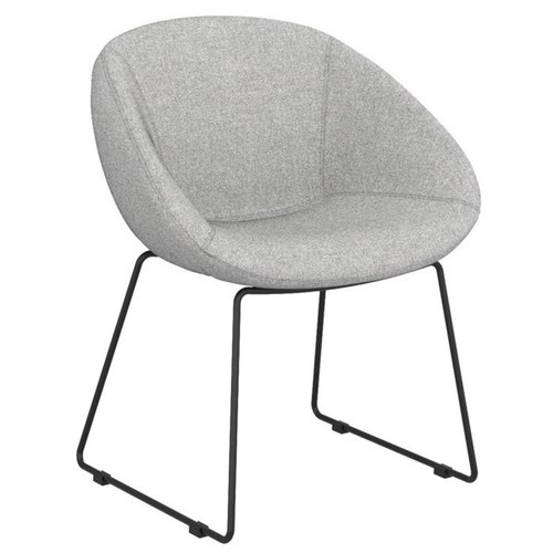 Camellia Sled Base Chair Reef Fabric/Grey Mist